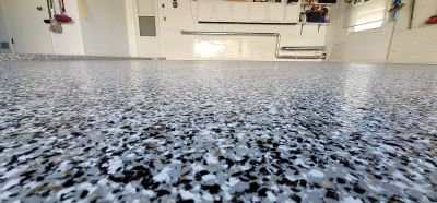 Speckled Garage Floor Painting in Fairfax, VA